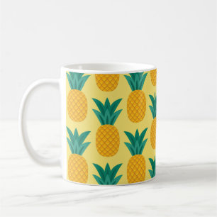 Ananas Vintage: Fruchtbares Mustervergnügen. Kaffeetasse