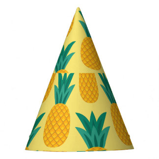 Ananas Vintage: Fruchtbares Mustervergnügen. Partyhütchen