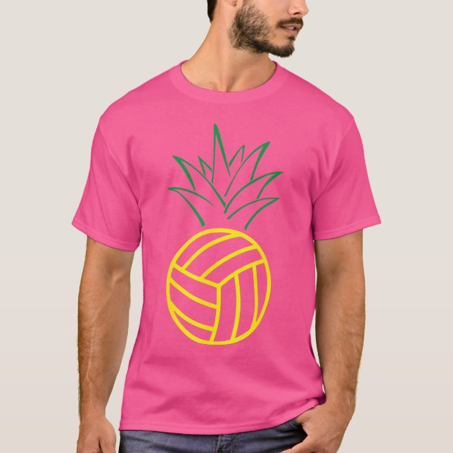 Ananas Volleyball Funny T-Shirt (Vorderseite)
