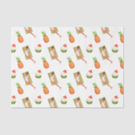 Ananas von Sun (Design 29 Yellow/Orange Series) Seidenpapier