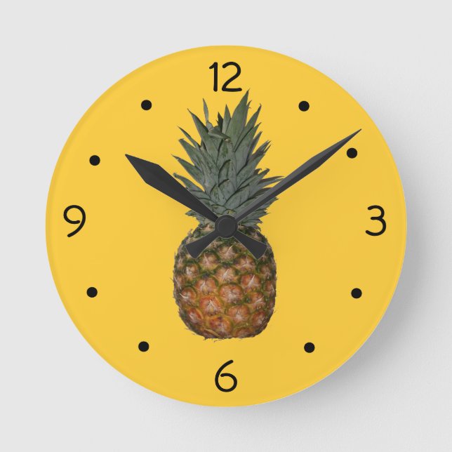Ananas Wanduhr (Vorderseite)