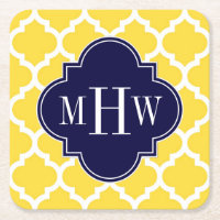 Ananas, was marokkanisch #5 Navy 3 Anfangsmonogram