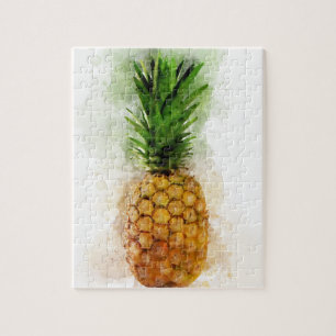 Ananas Wasserfarbe Puzzle