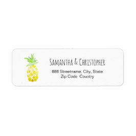 Ananas-Wasserfarbenhochzeit