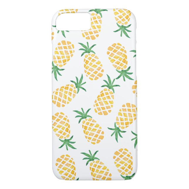 Ananas Wasserfarbmuster iPhone-Abdeckung Case-Mate iPhone Hülle (Rückseite)