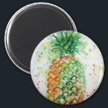 Ananas Watercolor Art Lime Green Magnet<br><div class="desc">Ananas Aquarell Art Lime Green Magnet. Ein hübsches Geschenk für jeden.</div>