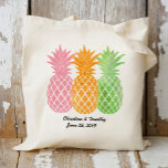 Ananas Wedding Welcome Bag|Gastgeschenk Hochzeit Tragetasche<br><div class="desc">Karo aus mehr als 400 beliebten Hochzeitsspielsäcken aus der "Wedding Tragetaschen" Kollektion unseres Shops! Klicken Sie auf "Design bearbeiten", um weitere Anpassungen vorzunehmen. Sie können die Größe des Schriftartes, die Farbe des Schriftartes und vieles mehr ändern! Hochzeitstaschen, Totensäcke, Blumensträuße, rustikale Blumenbeutel, rustikale Totensäcke, Name, personalisierte Totentaschen, Einkaufstüten, Brautparty, Duschgeschenktaschen, Totentaschen...</div>