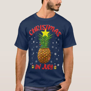 Ananas Weihnachten Baum Weihnachten im Juli Sommer T-Shirt