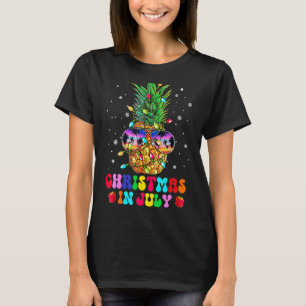 Ananas Weihnachten im Juli Aloha Hawaii Strände H T-Shirt