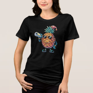 Ananas Weihnachten Tri-Blend Shirt