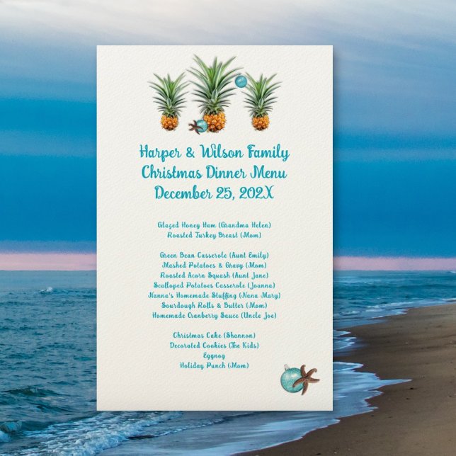 Ananas Weihnachts Familienabend Party Menü (Von Creator hochgeladen)