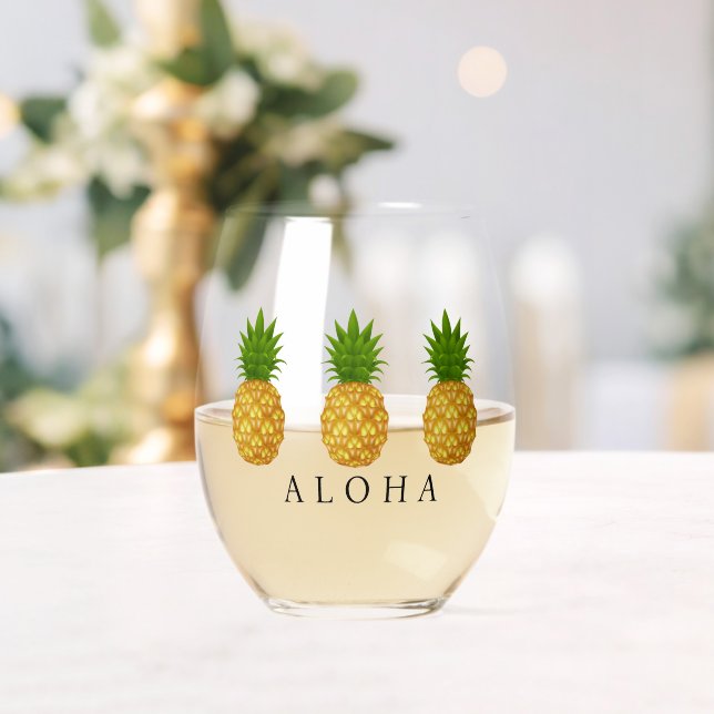 Ananas Weinglas Ohne Stiel (Insitu (Hochzeit))