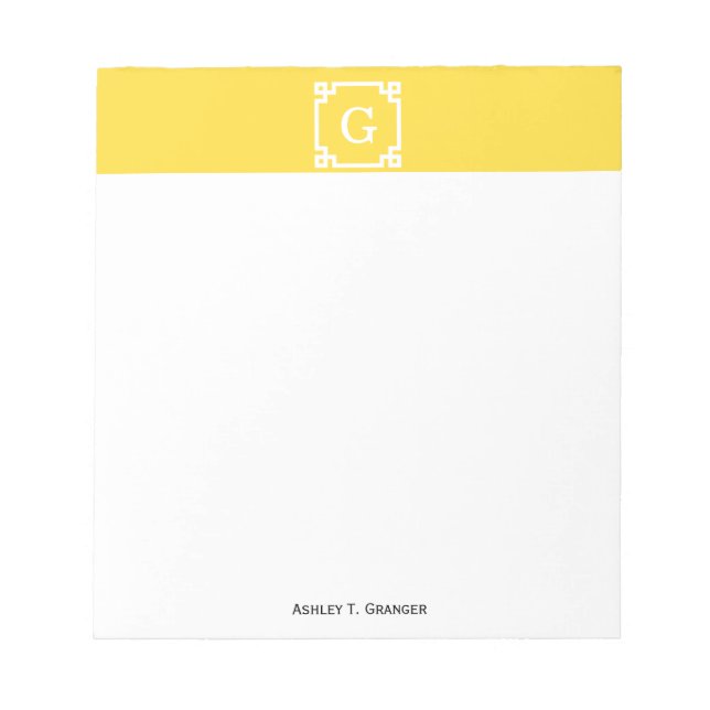 Ananas, welcher griechische Schlüsselrahmen #2 Anf Notizblock (Vorderseite)