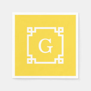 Ananas, welcher griechische Schlüsselrahmen #2 Anf Serviette