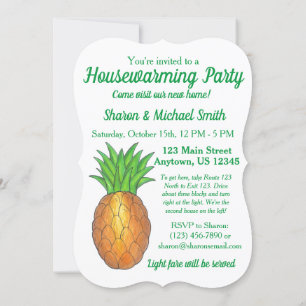 Ananas Welcome Open House Housewarming Party Einladung