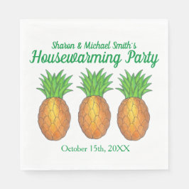 Ananas Welcome Open House Housewarming Party Serviette