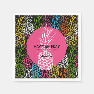 Ananas Wild und Süß Serviette