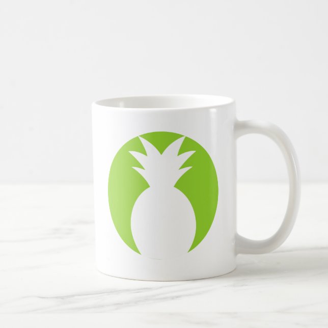 Ananas-willkommene Grafik Tasse (Rechts)