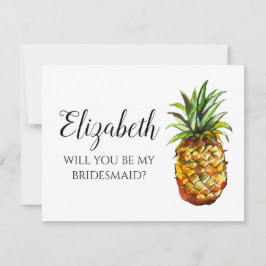 Ananas wird meine Bridesmaid-Vorschlagskarte sein Dankeskarte