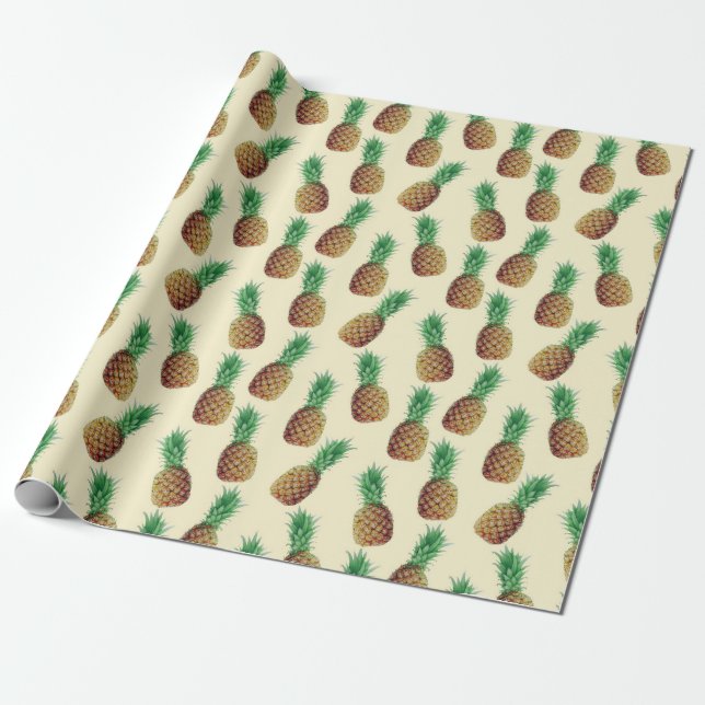 Ananas-Wrap Geschenkpapier (Ungerollt)