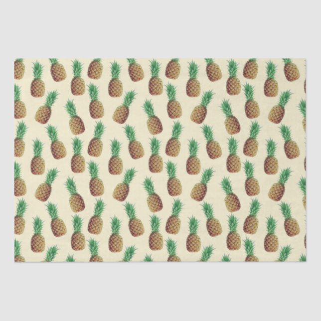 Ananas Wrap Wrapping Paper Seidenpapier (Vorderseite)