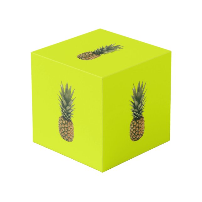 Ananas Würfel (Vorderseite Schrägansicht)