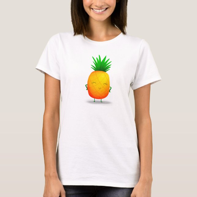Ananas-Zeichen:o T-Shirt (Vorderseite)