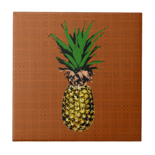 Ananas-Zeitungspapier Fliese