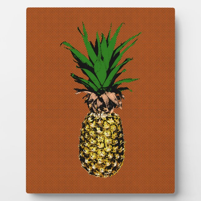 Ananas-Zeitungspapier Fotoplatte (Vorderseite)