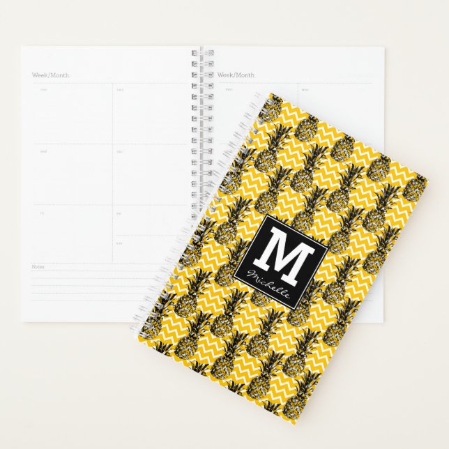 Ananas Zigzags | Monogramm Planer (Anzeige)