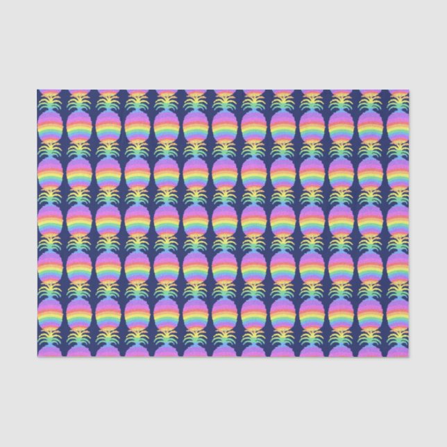Ananas-Zitronenpapier Seidenpapier (Vorderseite)