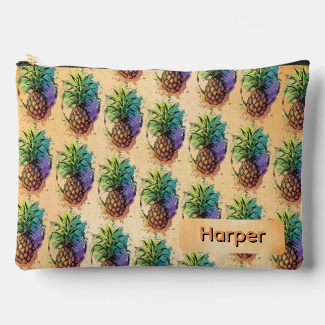 Ananas Zubehörtasche (Vorderseite)