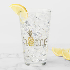 Ananas-Zuhause-Aquarellglas Glas