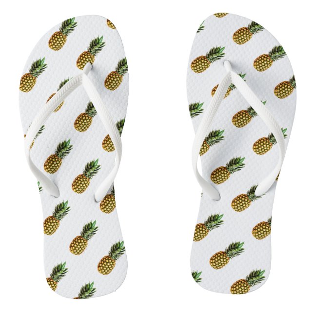 Ananasdruck drehen kundenspezifische flip flops (Fußbett)