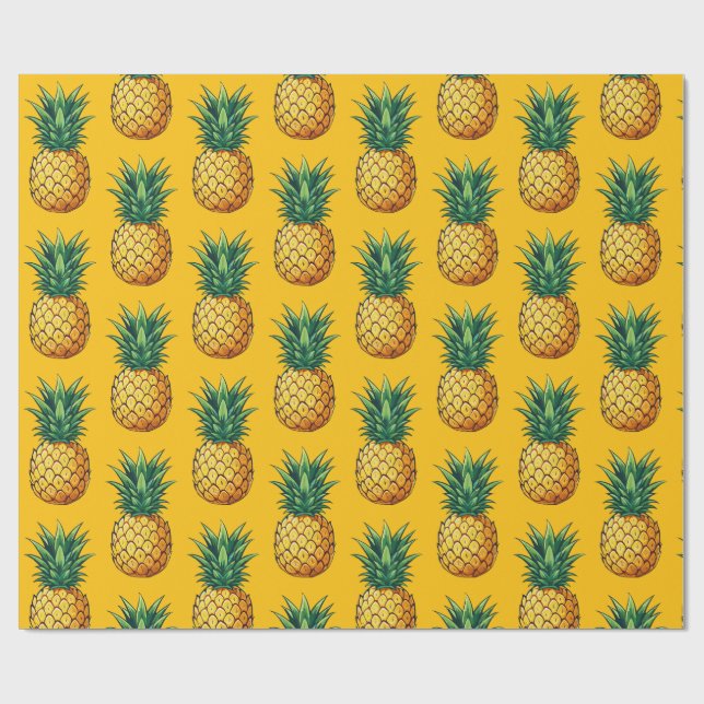 Ananasfrucht Geschenkpapier (Flach)