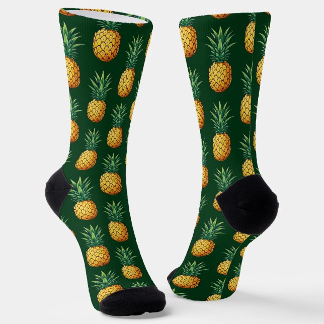 Ananasfrucht Socken (Gewinkelt)