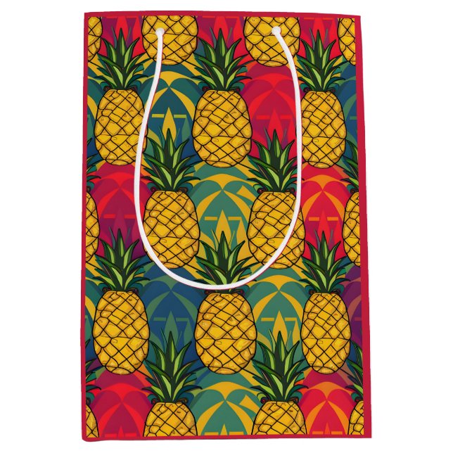 Ananasmuster  mittlere geschenktüte (Vorderseite)