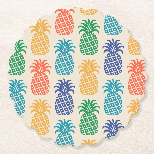 Ananasmuster Untersetzer (Vorderseite)