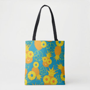 Ananasringe: Doodle Cartoon Vintage.
