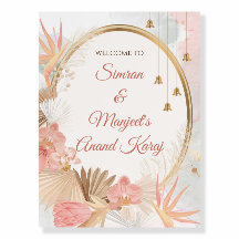 Anand Karaj Begrüßungsschilder & Sikh Hochzeitspos