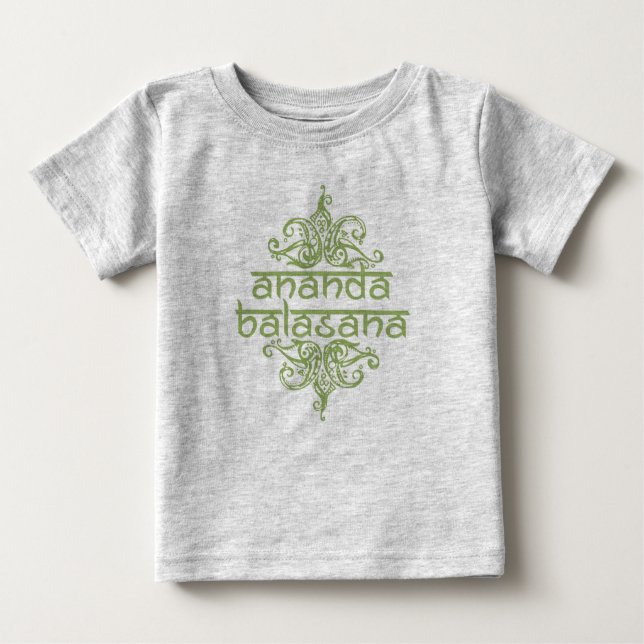 Ananda balasana (glückliches Baby) Baby T-shirt (Vorderseite)