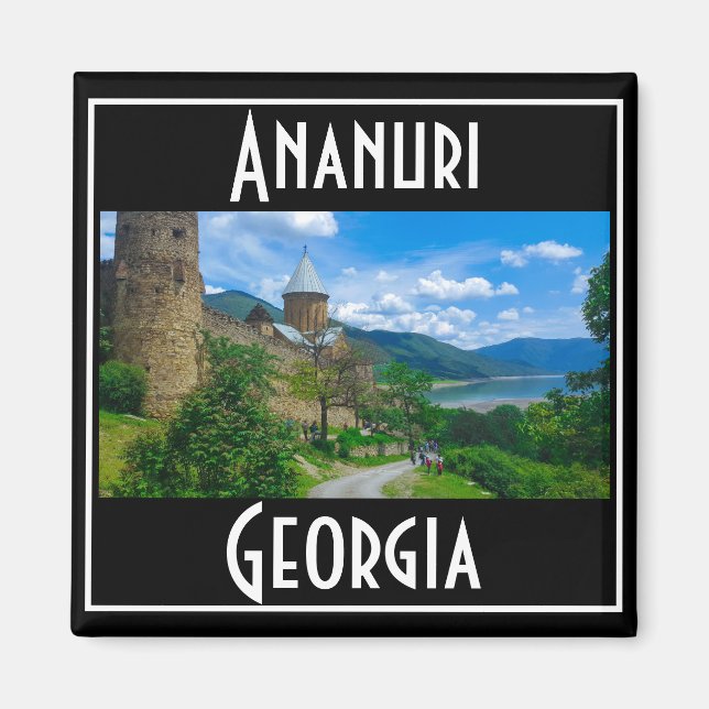Ananuri Castle Georgia Magnet (Vorne)