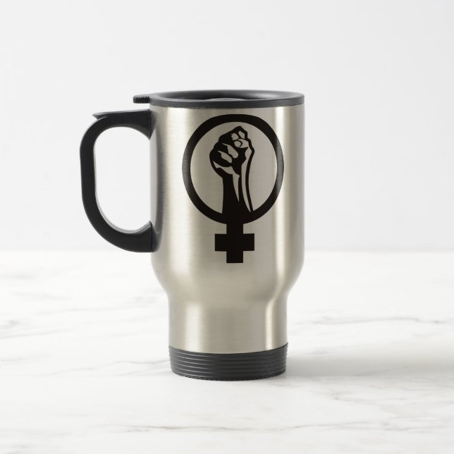 Anarcha Feminismus Reisebecher (Links)