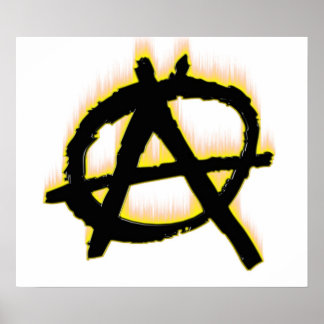 Anarchie auf Feuerplakat Poster