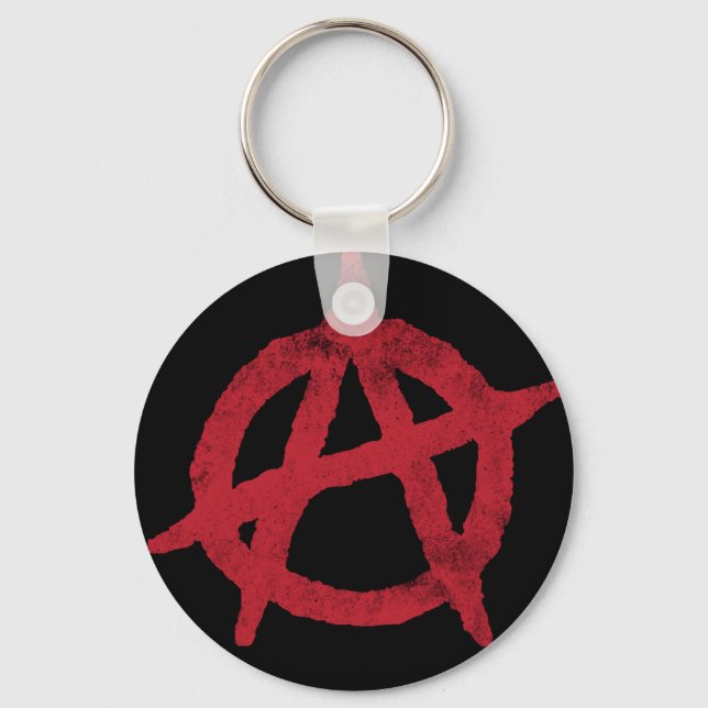 Anarchie Circle A Schlüsselanhänger (Vorderseite)