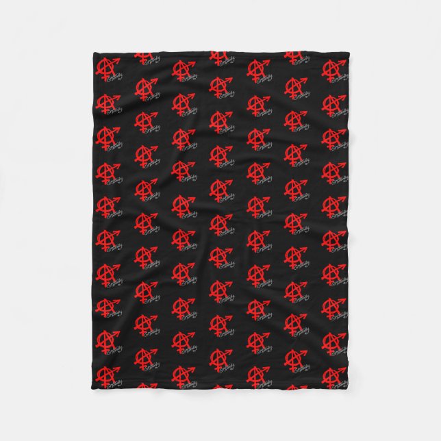 Anarchie des Geschlechts (Sm) - Klassisches Rotes  Fleecedecke (Vorderseite)