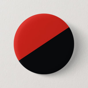 Anarchie Fahne rot schwarz Button