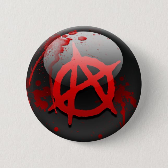Anarchie-Flagge Button (Vorderseite)