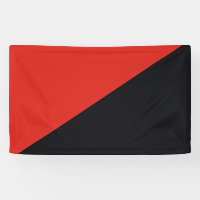 Anarchie Flaggensymbol Punk Kommunismus Sozialismu Banner (Horizontal)