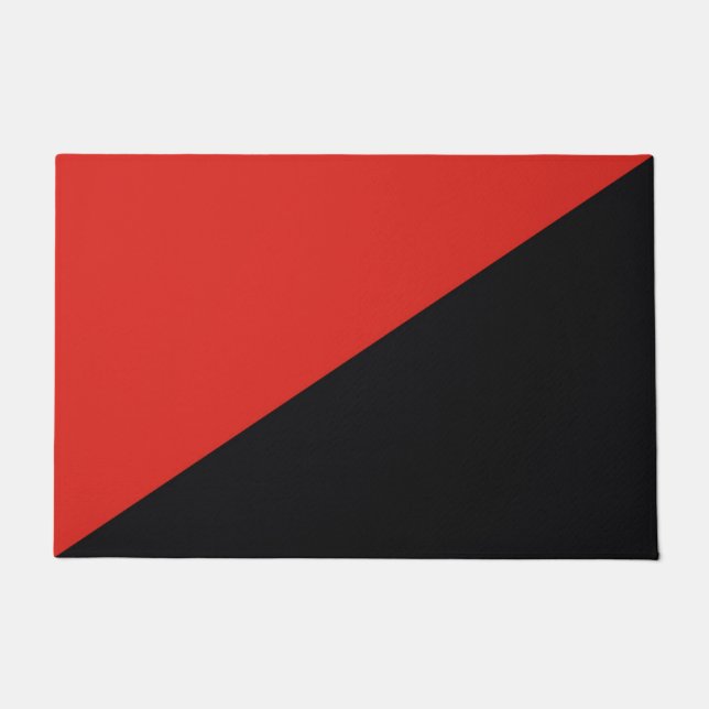 Anarchie Flaggensymbol Punk Kommunismus Sozialismu Fußmatte (Vorderseite)